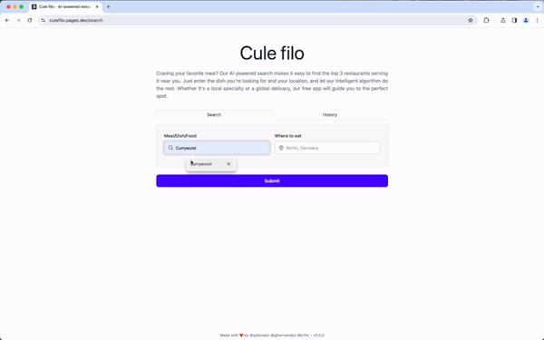 Searching on culefilo